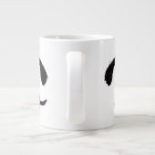 Cute Long Hazard Black en Tan Dachshund Puppy Dog Grote Koffiekop (Achterkant)