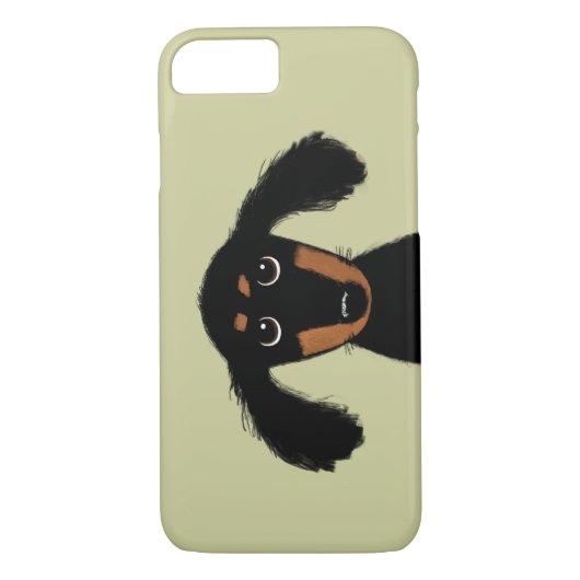 Cute Long Hazard Dachshund Puppy Case-Mate iPhone Case (Achterkant)