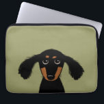 Cute Long Hazard Dachshund Puppy Laptop Sleeve<br><div class="desc"></div>