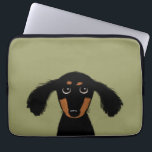 Cute Long Hazard Dachshund Puppy Laptop Sleeve<br><div class="desc"></div>