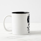 Cute Long Hazard Dachshund Two-Tone Coffee Mok (Links)