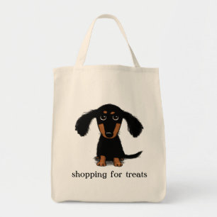 Cute Long Hazard Dachshund Wiener Dog Puppy Tote Bag