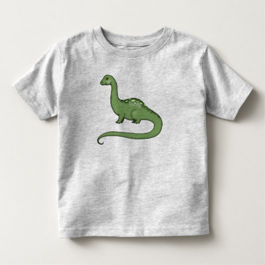 Cute Long Neck Dinosaur T-Shirt for Kids (Voorkant)