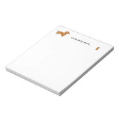 Cute Long Story Short Dachshund Chihuahua Dog Notitieblok (Linkerzijde)