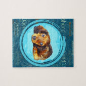 Cute Longhaire Dachshund Puppy Legpuzzel (Horizontaal)