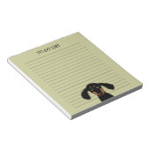 Cute Longhaire Dachshund Puppy Wiener Dog Lined Notitieblok (Schuin)