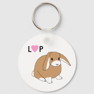 Cute Lop Rabbit Sleutelhanger