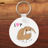 Cute Lop Rabbit Sleutelhanger (Voorkant)