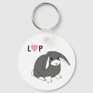 Cute Lop Rabbit Sleutelhanger