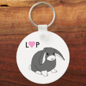 Cute Lop Rabbit Sleutelhanger (Voorkant)