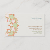 Cute Lotus Natural Holistic Health and Beauty Visitekaartje (Achterkant)