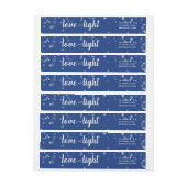 Cute Love and Light Stars Hanukkah Address Label (Vel)