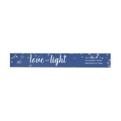 Cute Love and Light Stars Hanukkah Address Label (Individueel)