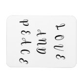 Cute Love and Peace Magneet (Horizontaal)