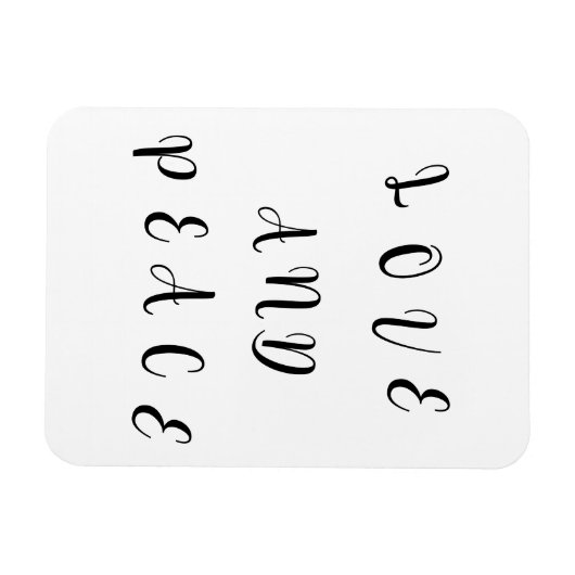 Cute Love and Peace Magneet (Horizontaal)