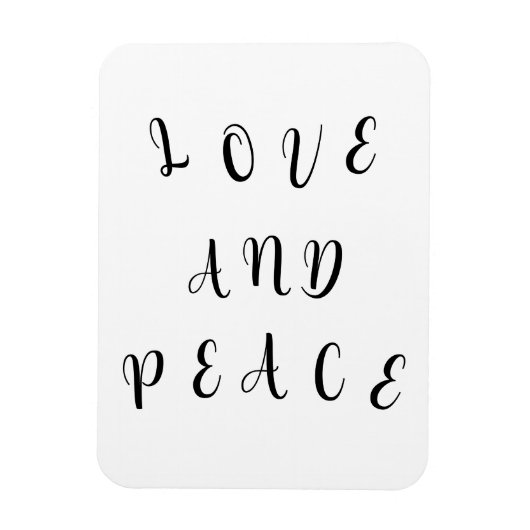 Cute Love and Peace Magneet (Verticaal)