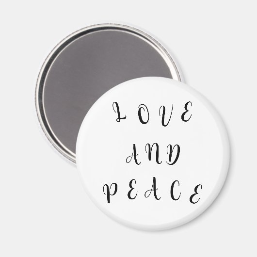 Cute Love and Peace Magneet (Voorkant / Achterkant)
