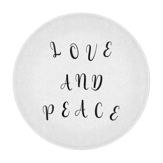 Cute Love and Peace Snijplank (Voorkant)
