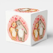 Cute Love Beren Cube Bedankdoosjes (Achterkant)