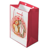 Cute Love Beren Medium Cadeauzakje (Voorkant Gekanteld)