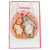 Cute Love Beren Medium Cadeauzakje (Voorkant)