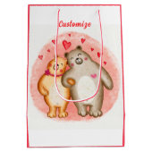Cute Love Beren Medium Cadeauzakje (Achterkant)