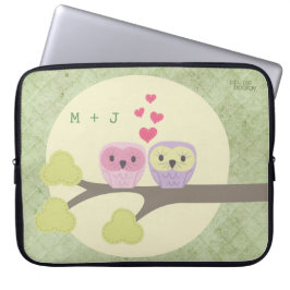 Cute Love Bird is eigenaar van grote laptop Ipad-h Laptop Sleeve