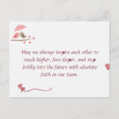 Cute Love Birds Postcard | Shared Future & Growth Briefkaart (Voorkant)