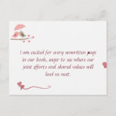 Cute Love Birds Postcard | Shared Future & Growth Briefkaart (Voorkant)