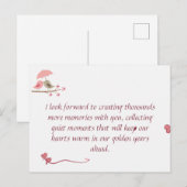 Cute Love Birds Postcard | Shared Future & Growth Briefkaart (Voorkant / Achterkant)