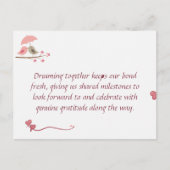 Cute Love Birds Postcard | Shared Future & Growth Briefkaart (Voorkant)