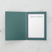 Cute love birds Wedding add text Kaart (Binnen)