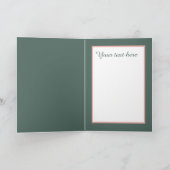 Cute love birds Wedding add text  Kaart (Binnen)