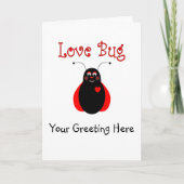 Cute Love Bug Ladybug Greeting Card Kaart (Voorkant)