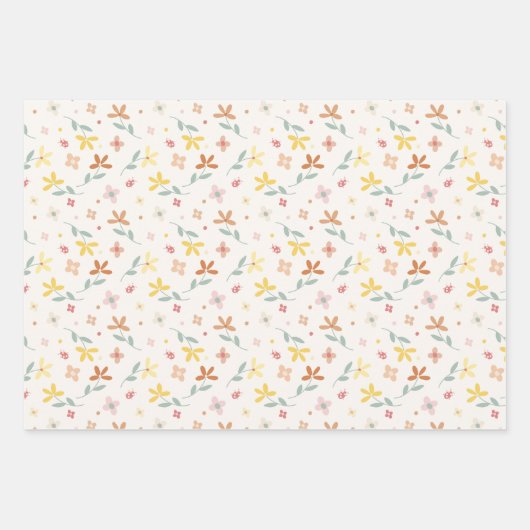 Cute Love Bugs Inpakpapier Vel (Voorkant 2)