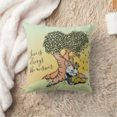 Cute Love Bunnies Quote over Love Kussen (Deken)