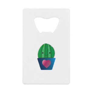 Cute Love Cactus Creditkaart Flessenopener