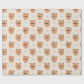 Cute Love Capybara Cadeaupapier (Vlak)