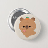 Cute Love Capybara Ronde Button 5,7 Cm (Voorkant /achterkant)