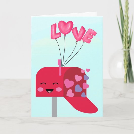 Cute Love Card Kaart (Voorkant)