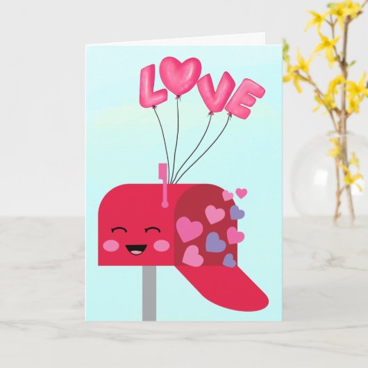 Cute Love Card Kaart (Gele Bloem)