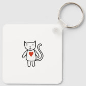 Cute Love Cartoon Sleutelhanger (Achterkant)