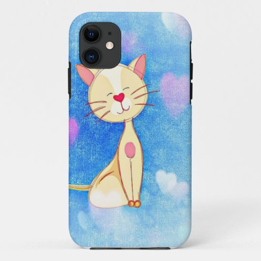 Cute Love Cat Case-Mate iPhone Case (Achterkant)