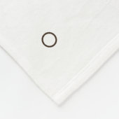 Cute love cat fleece deken white (Hoek)