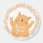 Cute Love Cat Magnet (Voorkant)