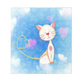Cute Love Cat Notitieblok (Voorkant)
