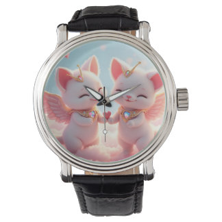 Cute Love Cats Horloge