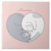 Cute Love Cats  Tegeltje (Voorkant)