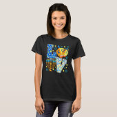 Cute LOVE Chanukah Hanukkah Decorations Dreidel me T-shirt (Voorkant volledig)
