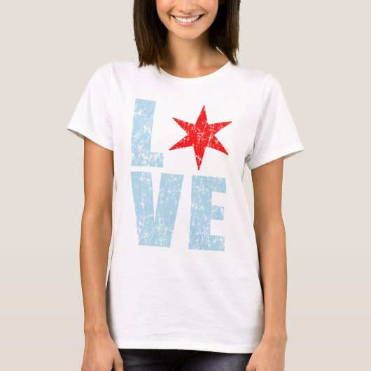 Cute Love Chicago T-shirt (Voorkant)